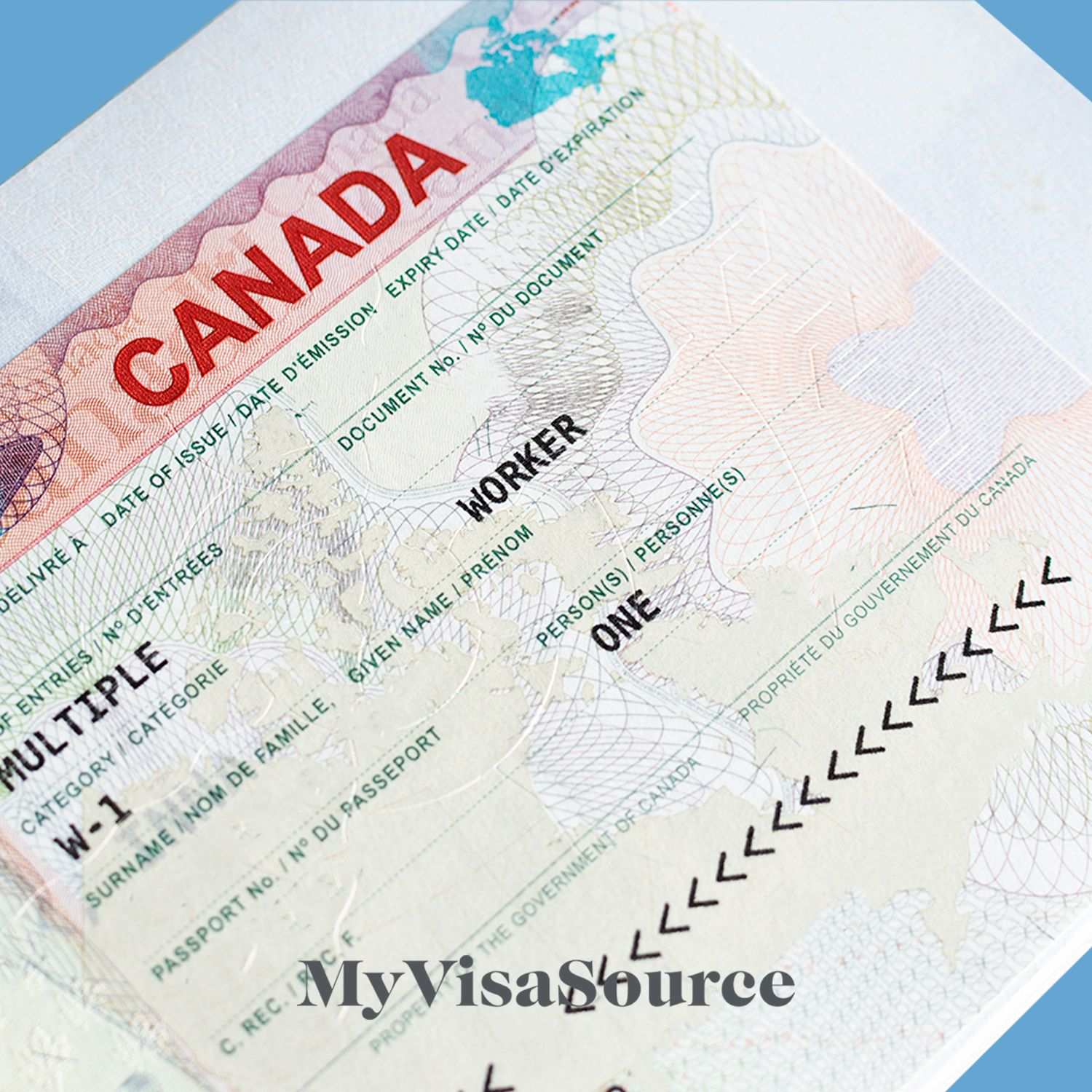 canada travel visa work